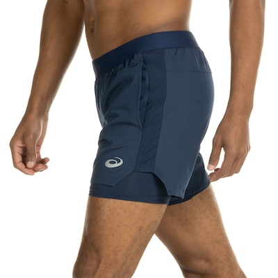 Bermuda Masculina ASICS 5" com Short Interno e Bolsos - Foto 6