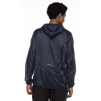 Jaqueta Corta-Vento com Capuz ASICS Resistente à Água Packable Ultraleve - Masculina - Foto 3