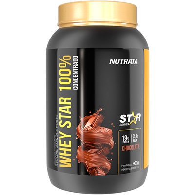 Whey Protein Nutrata Star 100% - Chocolate - 900g - Foto 1