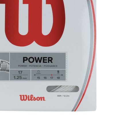 Corda para Raquete de Tênis Wilson Synthetic Gut Power 17 Cart - 12m - Foto 2