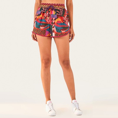 Short Farm Feminino Nylon Patch Gráfico - Foto 1