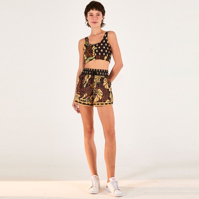 Short Farm Feminino Nylon Onça Cafuné - Foto 3