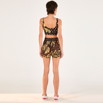 Short Farm Feminino Nylon Onça Cafuné - Foto 4