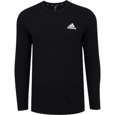 Camiseta Manga Longa adidas D2M Feelready - Masculina - Foto 5