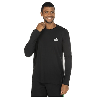 Camiseta Manga Longa adidas D2M Feelready - Masculina - Foto 2
