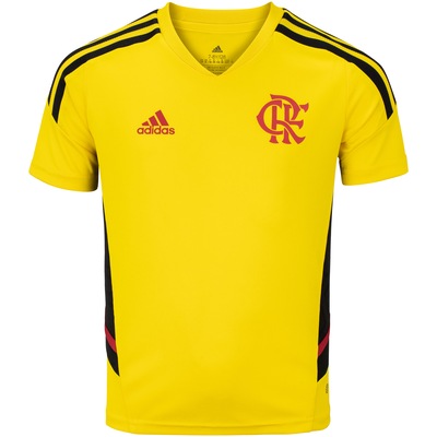 Camisa de Treino do Flamengo adidas Atletas - Infantil - Foto 1