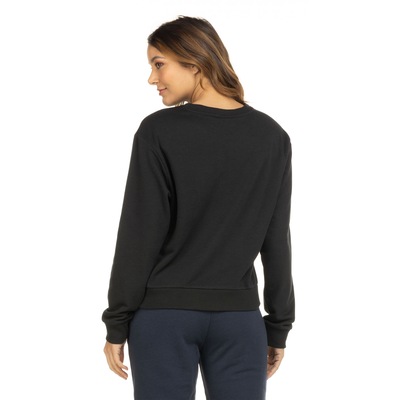 Blusão de Moletom sem Capuz adidas Folgado Essentials Logo - Feminino - Foto 3