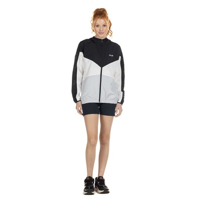 Jaqueta Corta-Vento Feminina Fila com Capuz Geo Block - Foto 4