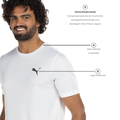 Camiseta Puma Manga Curta Active Small Logo - Masculina - Foto 3