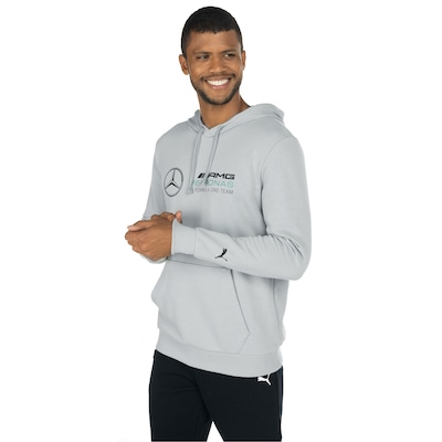 Blusa de Moletom Puma Masculina com Capuz Mapf1 Essentials - Foto 2