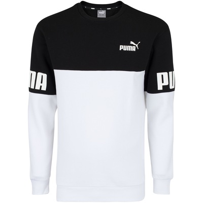 Blusa de Moletom Puma Masculina Power Colorblock Crew FL - Foto 5