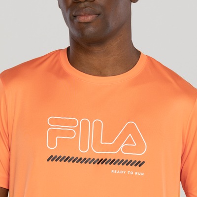 Camiseta Fila Manga Curta Basic Run Print - Masculina - Foto 6