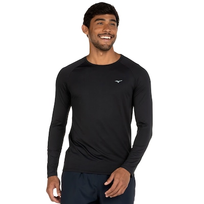 Camiseta Mizuno Manga Longa Run Pro Uv - Masculina - Foto 2
