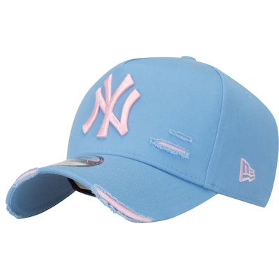 Boné New York Yankees MLB Aba Curva New Era 940 Strapback AZL - Adulto - Foto 1