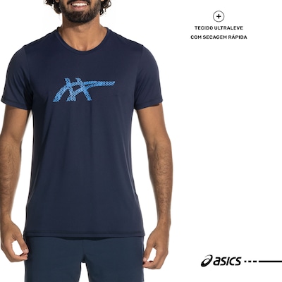 Camiseta ASICS Manga Curta Light Nagoya - Masculina - Foto 3