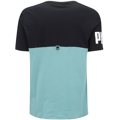 Camiseta Puma Manga Curta Power Colorblock - Masculina - Foto 6