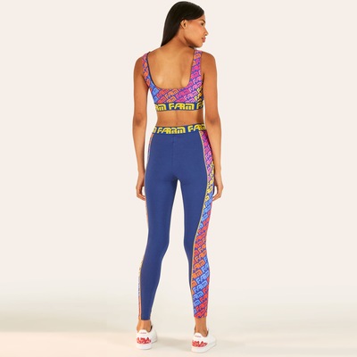 Calça Legging Feminina Farm Recort Mistura Solar - Foto 4