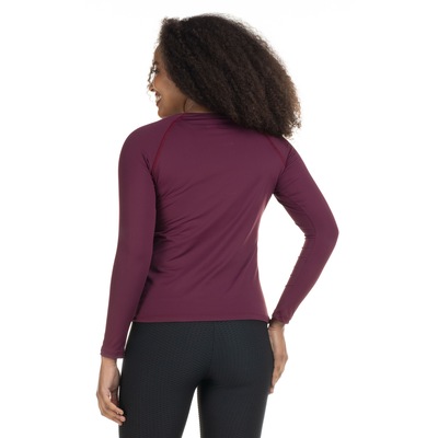 Camiseta Manga Longa Cava Raglan Oxer com Proteção Solar UV Básica - Feminina - Foto 3
