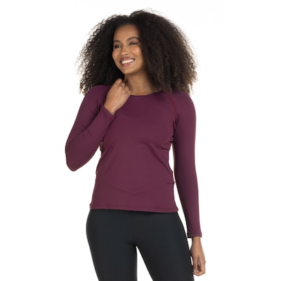 Camiseta Manga Longa Cava Raglan Oxer com Proteção Solar UV Básica - Feminina - Foto 2