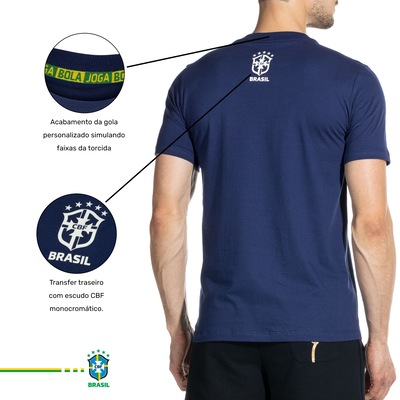 Camiseta do Brasil CBF Casual - Masculina - Foto 4