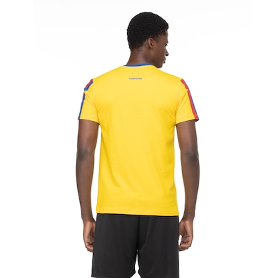 Camiseta Barcelona Manga Curta Casual Retrô Campions - Masculina - Foto 3