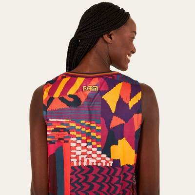 Camiseta Regata Farm Patch Grafico - Feminina - Foto 5