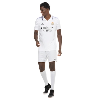 Camisa Polo Real Madrid I 22/23 adidas - Masculina - Foto 4