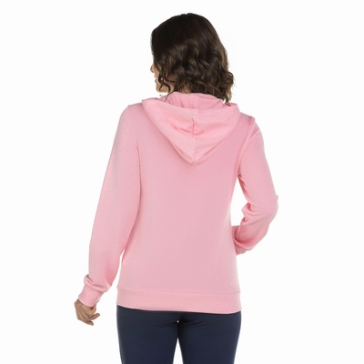 Jaqueta de Moletom adidas com Capuz Logo Linear Zipper - Feminina - Foto 3