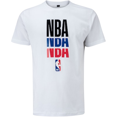 Camiseta NBA Manga Curta Estampada N090A - Masculina - Foto 1