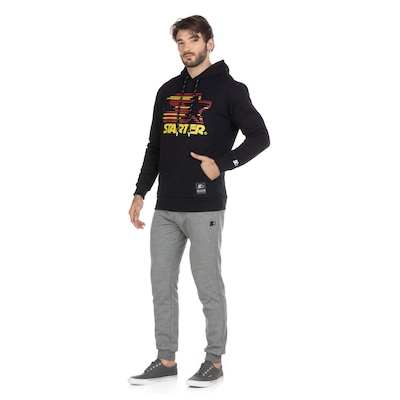 Blusa de Moletom Starter com Capuz Star Veloz T599 - Masculina - Foto 4