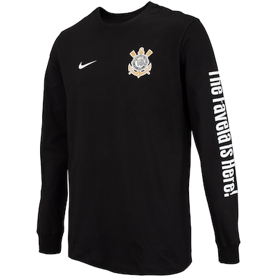 Camiseta Manga Longa do Corinthians 22 Voice Nike - Masculina - Foto 3