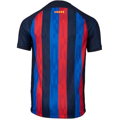 Camisa Barcelona I 22/23 Torcedor Nike - Infantil - Foto 2