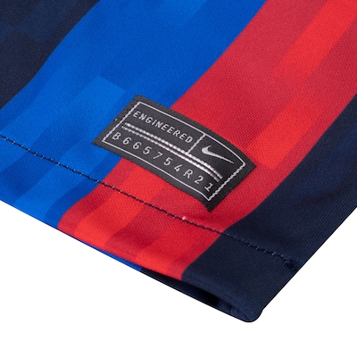 Camisa Barcelona I 22/23 Torcedor Nike - Infantil - Foto 5