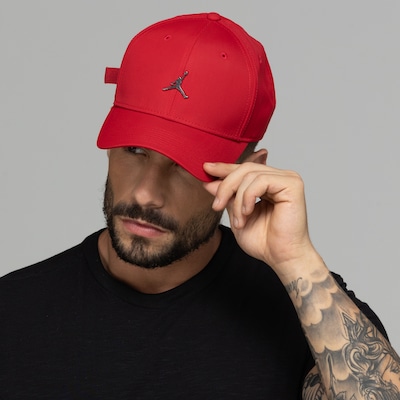 Boné Nike Jordan Jumpman Classic 99 Metal Aba Curva Strapback - Adulto - Foto 3