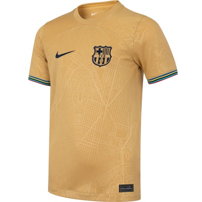 Camisa Barcelona Nike Dri-Fit Stad JS - Infantil - Foto 3