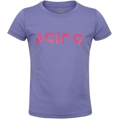 Camiseta ASICS Manga Curta Recorte Meninas - Infantil - Foto 1