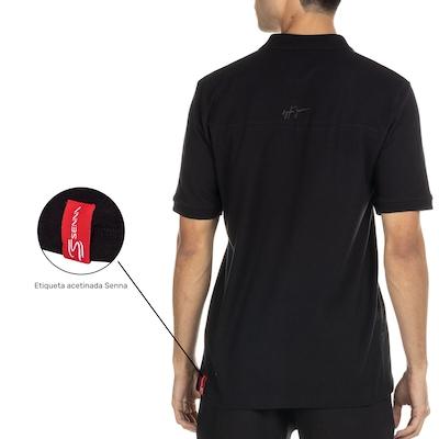 Camisa Polo Ayrton Senna Carro - Masculina - Foto 4