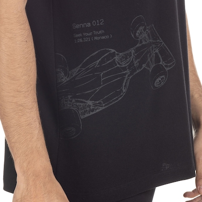 Camisa Polo Ayrton Senna Carro - Masculina - Foto 6