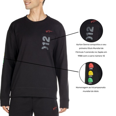 Blusão Ayrton Senna Masculino O12 - Foto 3