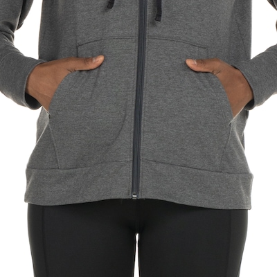 Jaqueta de Moletom Under Armour com Capuz Rival Terry FZ - Feminina - Foto 5
