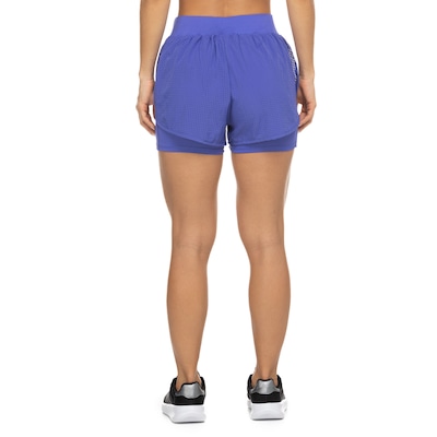 Short 2 em 1 Bolso Interno Feminino Oxer Duplo Laser Cut - Foto 3