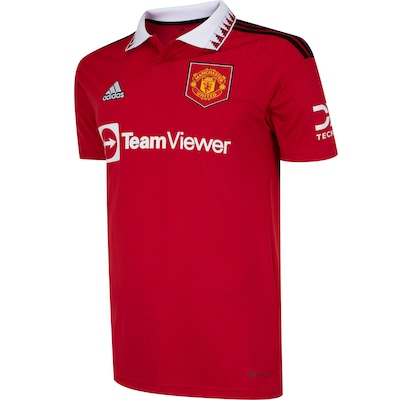 Camisa Manchester United I 22/23 adidas - Masculina - Foto 3