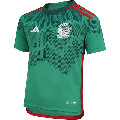 Camisa Seleção do México I 22/23 adidas - Infantil - Foto 3