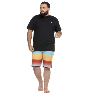 Camiseta Plus Size Fatal Manga Curta Fas Básica 26007 - Masculina - Foto 4