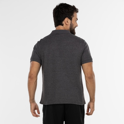 Camisa Polo Oxer Manga Curta Ziper - Masculina - Foto 3