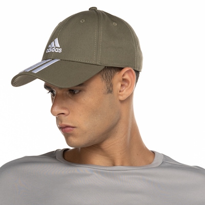 Boné adidas Aba Curva Strapback Baseball 3 Listas Adulto - Foto 2