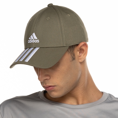 Boné adidas Aba Curva Strapback Baseball 3 Listas Adulto - Foto 3