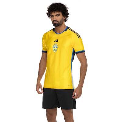 Camisa Seleção da Suécia I 22/23 adidas - Masculina - Foto 2