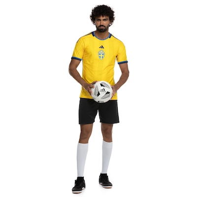 Camisa Seleção da Suécia I 22/23 adidas - Masculina - Foto 4