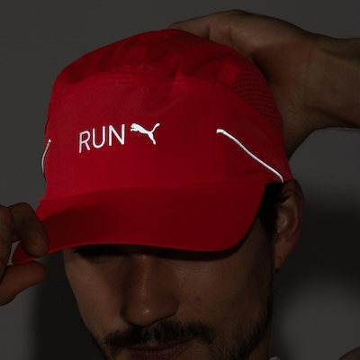 Boné Puma Aba Curva Strapback Lightweight Runner Cap - Adulto - Foto 5